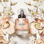 Givenchy L'Interdit Eau de Parfum 80ml sfeerbeeld tussen witte bloesem