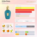 Geurprofiel Xerjoff Erba Pura Eau de Parfum 100ml unisex parfum met citrus, sinaasappel, vanille en amber